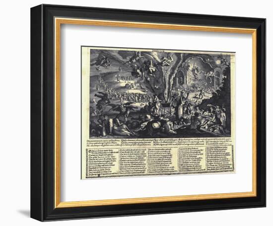 The Witches' Sabbat-Matthäus Merian the Elder-Framed Giclee Print