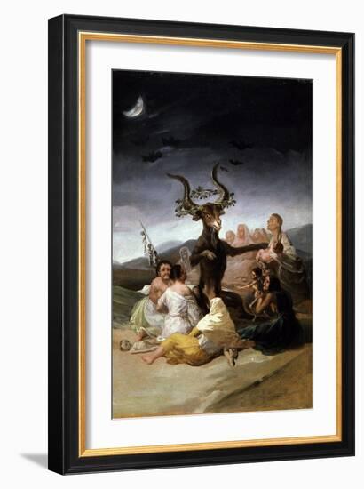 The Witches' Sabbath, 1797-98-Francisco de Goya-Framed Giclee Print
