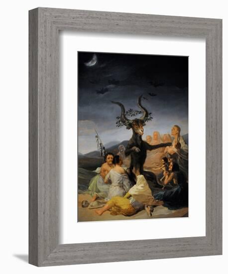 The Witches Sabbath, 1797-98-Francisco Jose de Goya y Lucientes-Framed Giclee Print