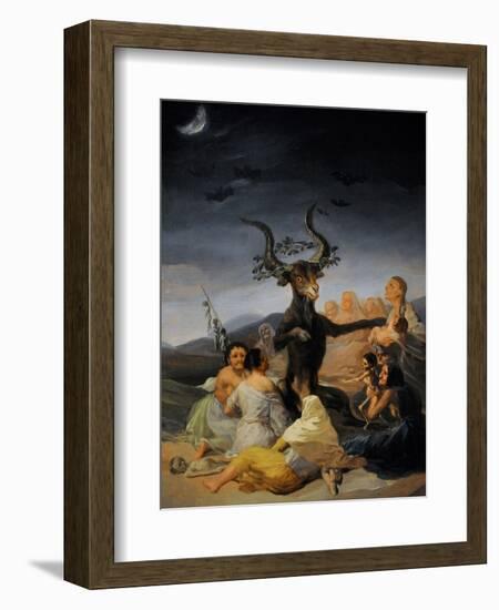 The Witches Sabbath, 1797-98-Francisco Jose de Goya y Lucientes-Framed Giclee Print