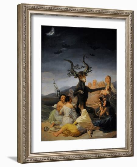 The Witches Sabbath, 1797-98-Francisco Jose de Goya y Lucientes-Framed Giclee Print