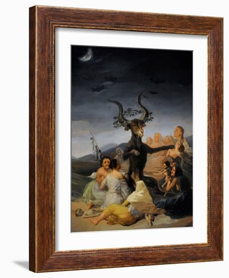 The Witches Sabbath, 1797-98-Francisco Jose de Goya y Lucientes-Framed Giclee Print