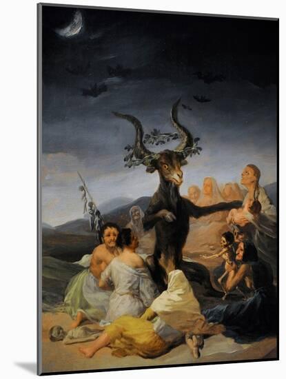 The Witches Sabbath, 1797-98-Francisco Jose de Goya y Lucientes-Mounted Giclee Print