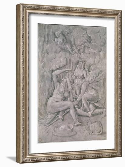 The Witches' Sabbath, circa 1515-Hans Baldung Grien-Framed Giclee Print