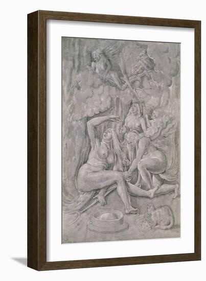 The Witches' Sabbath, circa 1515-Hans Baldung Grien-Framed Giclee Print