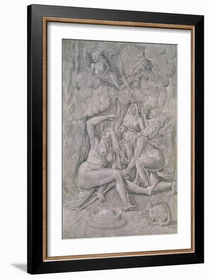 The Witches' Sabbath, circa 1515-Hans Baldung Grien-Framed Giclee Print