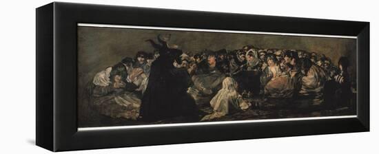 The Witches' Sabbath (Sabbatical Scene)-Francisco de Goya-Framed Stretched Canvas