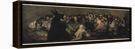 The Witches' Sabbath (Sabbatical Scene)-Francisco de Goya-Framed Stretched Canvas