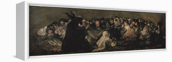 The Witches' Sabbath (Sabbatical Scene)-Francisco de Goya-Framed Stretched Canvas