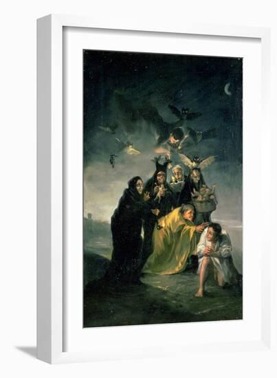 The Witches' Sabbath-Francisco de Goya-Framed Giclee Print