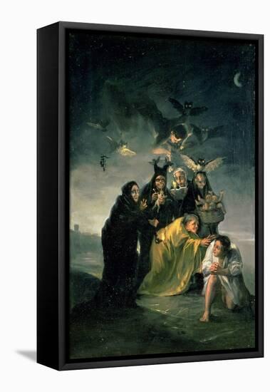 The Witches' Sabbath-Francisco de Goya-Framed Premier Image Canvas