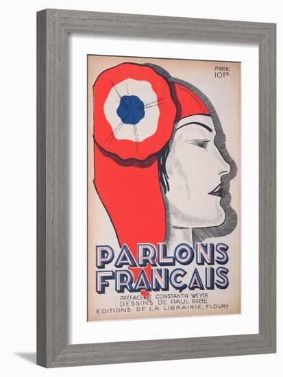 The Witness, Caricature of Marianne, from 'Parlons Francais', 1st July 1934-Paul Iribe-Framed Giclee Print