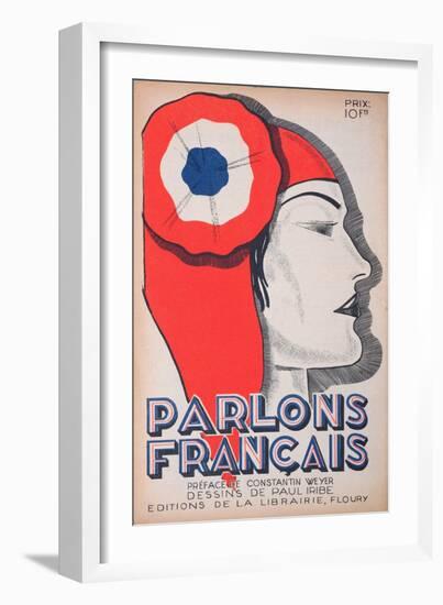 The Witness, Caricature of Marianne, from 'Parlons Francais', 1st July 1934-Paul Iribe-Framed Giclee Print