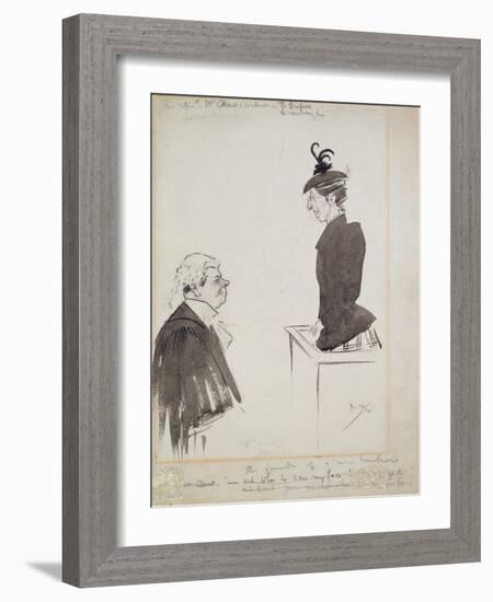 The Witness (Mrs Chant), 1894-Philip William May-Framed Giclee Print