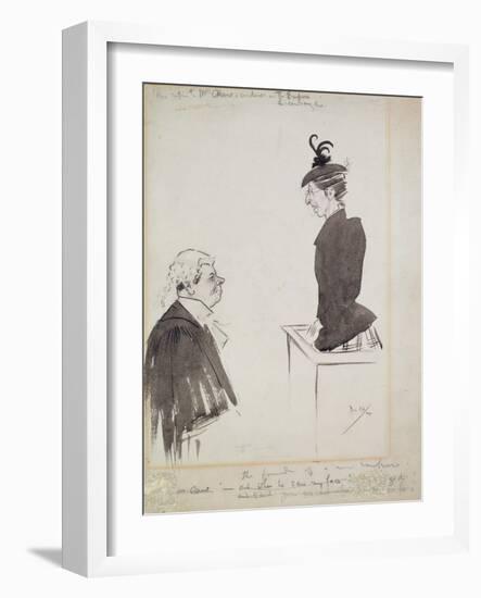 The Witness (Mrs Chant), 1894-Philip William May-Framed Giclee Print