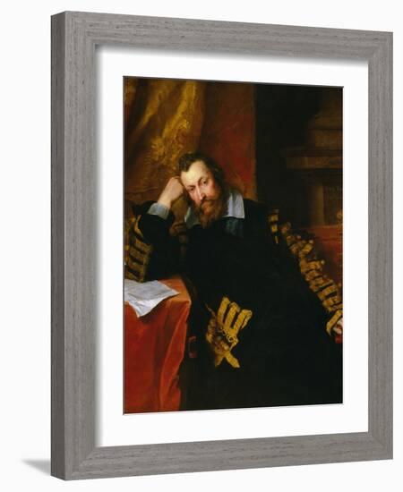 'The Wizard Earl', Henry Percy, 9Th Earl of Northumberland, 1635 (Oil on Canvas)-Anthony Van Dyck-Framed Giclee Print