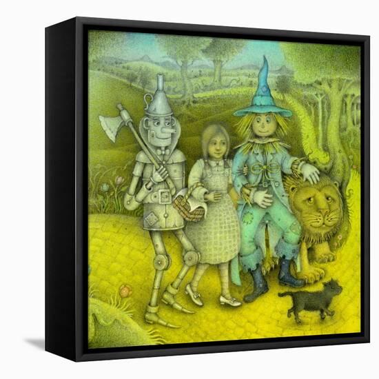 The Wizard of Oz, 2002 (w/c, ink,coloured pencil & graphite)-Wayne Anderson-Framed Premier Image Canvas