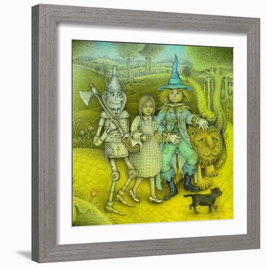 The Wizard of Oz, 2002 (w/c, ink,coloured pencil & graphite)-Wayne Anderson-Framed Giclee Print