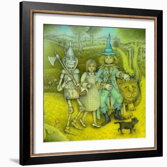 The Wizard of Oz, 2002 (w/c, ink,coloured pencil & graphite)-Wayne Anderson-Framed Giclee Print