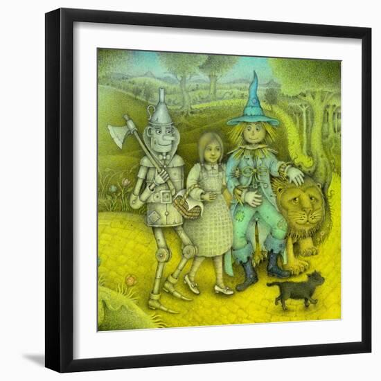 The Wizard of Oz, 2002 (w/c, ink,coloured pencil & graphite)-Wayne Anderson-Framed Giclee Print