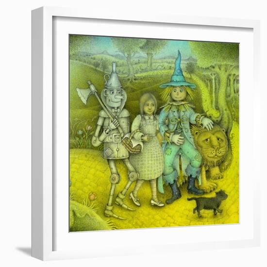 The Wizard of Oz, 2002 (w/c, ink,coloured pencil & graphite)-Wayne Anderson-Framed Giclee Print