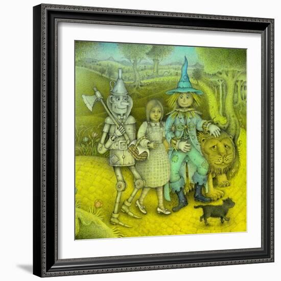 The Wizard of Oz, 2002 (w/c, ink,coloured pencil & graphite)-Wayne Anderson-Framed Giclee Print