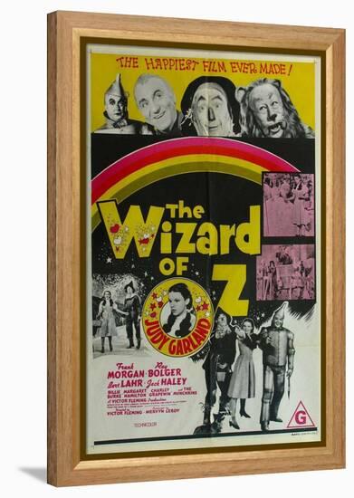 The Wizard of Oz, Australian Movie Poster, 1939-null-Framed Stretched Canvas