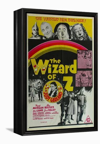 The Wizard of Oz, Australian Movie Poster, 1939-null-Framed Stretched Canvas