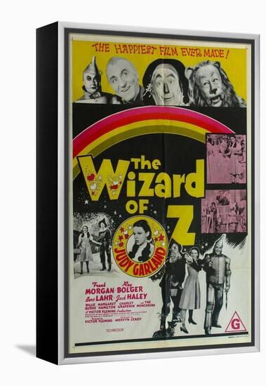 The Wizard of Oz, Australian Movie Poster, 1939-null-Framed Stretched Canvas