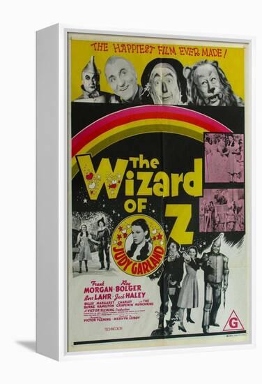 The Wizard of Oz, Australian Movie Poster, 1939-null-Framed Stretched Canvas