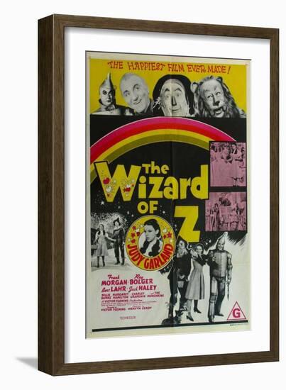 The Wizard of Oz, Australian Movie Poster, 1939-null-Framed Premium Giclee Print