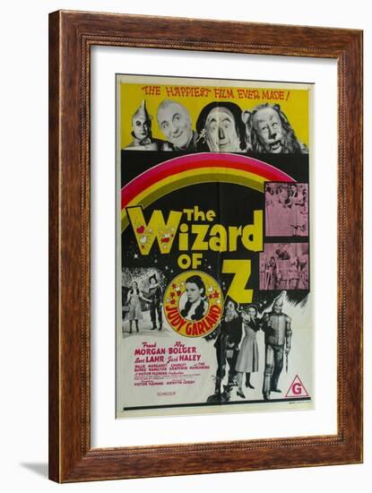 The Wizard of Oz, Australian Movie Poster, 1939-null-Framed Premium Giclee Print