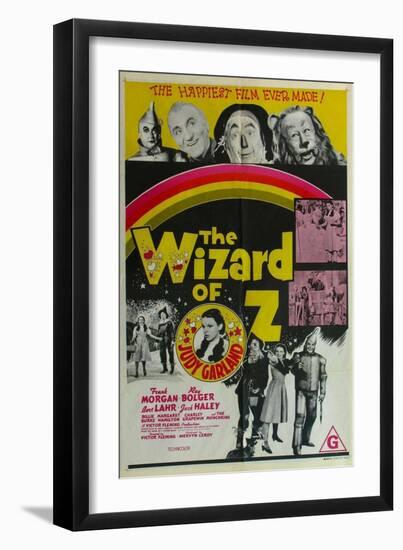 The Wizard of Oz, Australian Movie Poster, 1939-null-Framed Premium Giclee Print