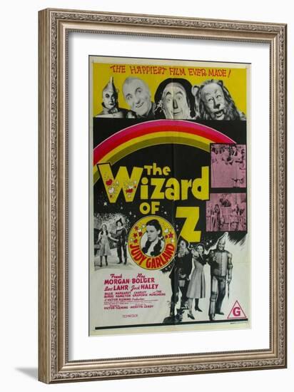 The Wizard of Oz, Australian Movie Poster, 1939-null-Framed Art Print