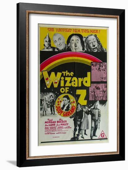 The Wizard of Oz, Australian Movie Poster, 1939-null-Framed Art Print