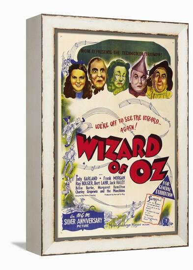 The Wizard of Oz, Australian Movie Poster, 1939-null-Framed Stretched Canvas