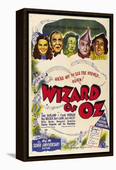The Wizard of Oz, Australian Movie Poster, 1939-null-Framed Stretched Canvas