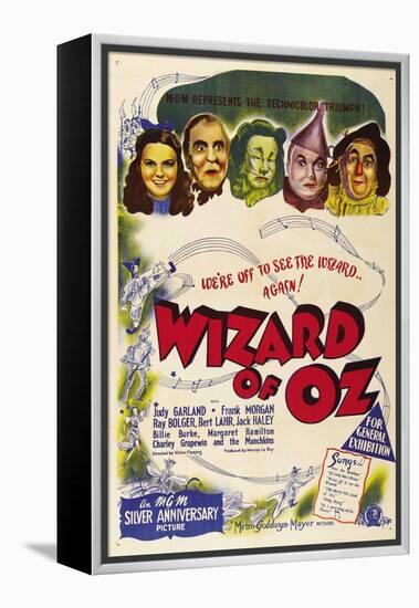 The Wizard of Oz, Australian Movie Poster, 1939-null-Framed Stretched Canvas