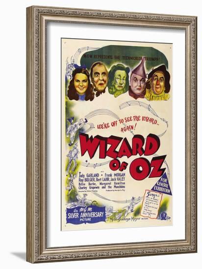 The Wizard of Oz, Australian Movie Poster, 1939-null-Framed Premium Giclee Print