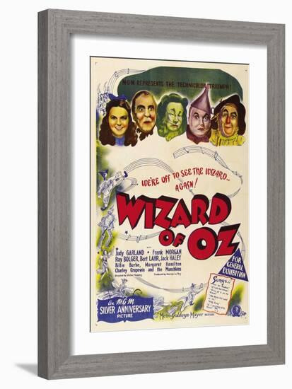 The Wizard of Oz, Australian Movie Poster, 1939-null-Framed Premium Giclee Print