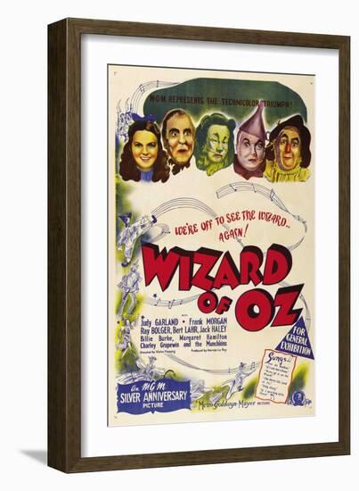 The Wizard of Oz, Australian Movie Poster, 1939-null-Framed Premium Giclee Print