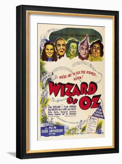 The Wizard of Oz, Australian Movie Poster, 1939-null-Framed Premium Giclee Print