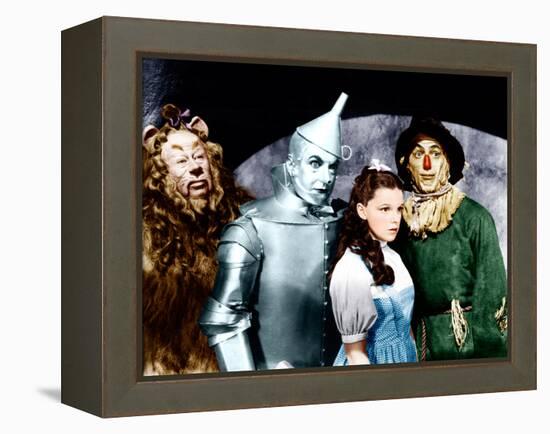 The Wizard of Oz, Bert Lahr, Jack Haley, Judy Garland, Ray Bolger, 1939-null-Framed Stretched Canvas