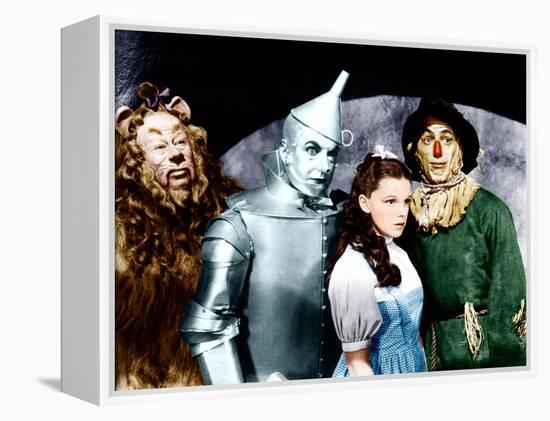 The Wizard of Oz, Bert Lahr, Jack Haley, Judy Garland, Ray Bolger, 1939-null-Framed Stretched Canvas