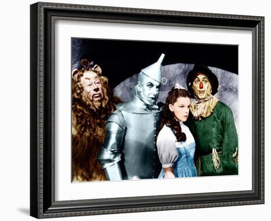 The Wizard of Oz, Bert Lahr, Jack Haley, Judy Garland, Ray Bolger, 1939--Framed Photo
