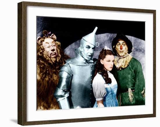 The Wizard of Oz, Bert Lahr, Jack Haley, Judy Garland, Ray Bolger, 1939--Framed Photo