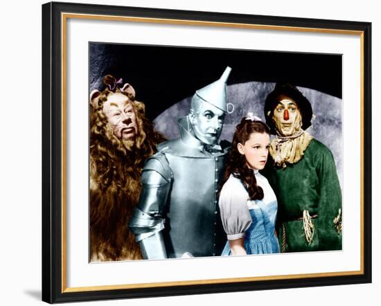 The Wizard of Oz, Bert Lahr, Jack Haley, Judy Garland, Ray Bolger, 1939-null-Framed Photo