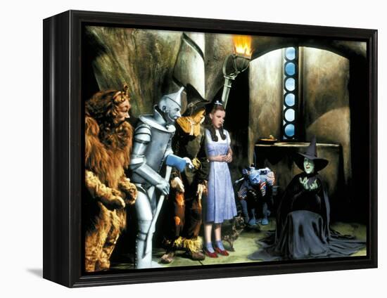 The Wizard of Oz, Bert Lahr, Jack Haley, Ray Bolger, Judy Garland, Margaret Hamilton, 1939-null-Framed Stretched Canvas