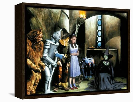 The Wizard of Oz, Bert Lahr, Jack Haley, Ray Bolger, Judy Garland, Margaret Hamilton, 1939-null-Framed Stretched Canvas