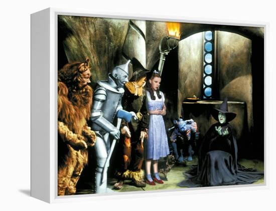 The Wizard of Oz, Bert Lahr, Jack Haley, Ray Bolger, Judy Garland, Margaret Hamilton, 1939-null-Framed Stretched Canvas